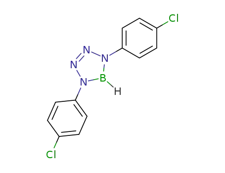 Molecular Structure of 28149-53-3 (1,4-Bis(4-chlorophenyl)-4,5-dihydro-1H-tetrazaborole)