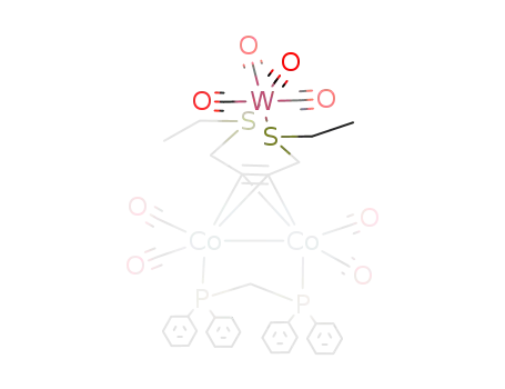 {Co2(μ-C2H5SCH2CCCH2SC2H5)(CO)4(μ-dppm)W(CO)4}