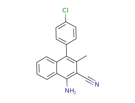 1-amino-4-(4-chlorophenyl)-3-methylnaphthalene-2-carbonitrile