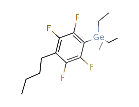 Molecular Structure of 131716-96-6 ((4-butyltetrafluorophenyl)triethylgermane)