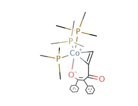 [2-(2,3-η(2)-Propenoyl)](1,2-diphenylethenolato)tris(trimethylphosphan)cobalt(I)