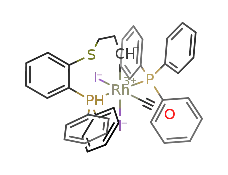 [RhI<sub>2</sub>((CH<sub>2</sub>)3SC<sub>6</sub>H<sub>4</sub>P(C<sub>6</sub>H<sub>5</sub>)2)(CO)(P(C<sub>6</sub>H<sub>5</sub>)3)]
