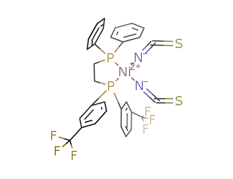 diisothiocyanato-(1-diphenylphosphino-2-bis(m-trifluoromethylphenyl)phosphinoethane)nickel(II)