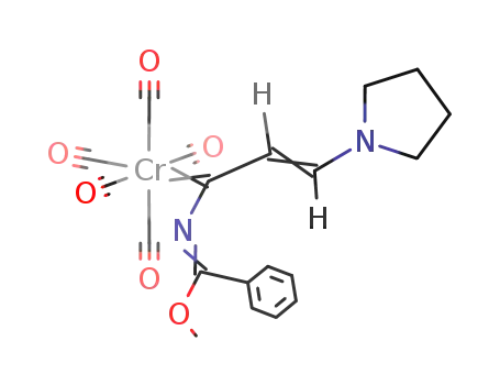 pentacarbonyl{(methoxy)phenylmethyleneamino}(2-pyrrolidinoethenyl)carbene}chromium