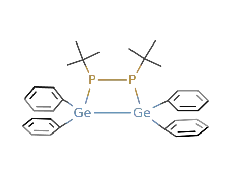 Molecular Structure of 89992-29-0 (1,2,3,4-Diphosphadigermetane,
1,2-bis(1,1-dimethylethyl)-3,3,4,4-tetraphenyl-, trans-)