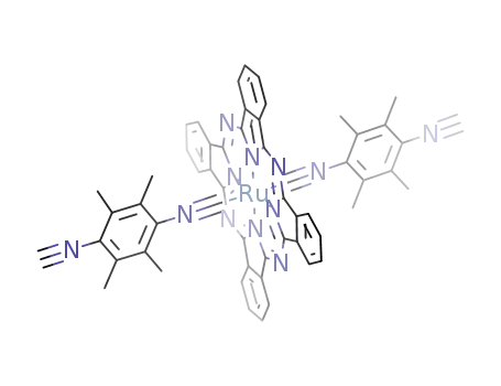 (phthalocyaninato)bis(2,3,5,6-tetramethyl-1,4-diisocyanobenzene)ruthenium(II)