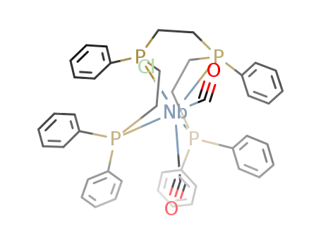 {ClNb(CO)2(Ph<sub>2</sub>PCH<sub>2</sub>CH<sub>2</sub>PPhCH<sub>2</sub>)2}
