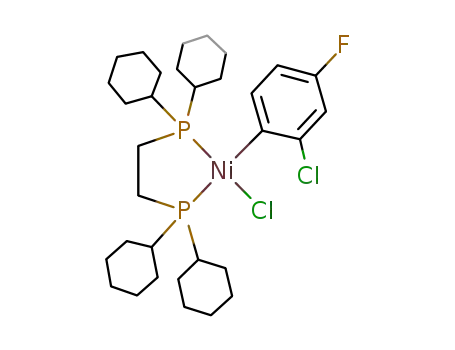 NiCl(Cy<sub>2</sub>PCH<sub>2</sub>CH<sub>2</sub>PCy<sub>2</sub>)(2-chloro-4-fluorophenyl)
