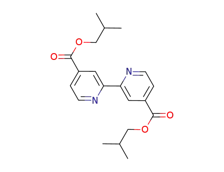 Molecular Structure of 1141011-53-1 ([2,2'-bipyridine]-4,4'-dicarboxylic acid 4,4'-bis(2-methylpropyl) ester)