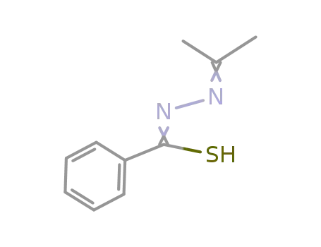 Molecular Structure of 20185-02-8 (Thiobenzoic acid N'-isopropylidene hydrazide)