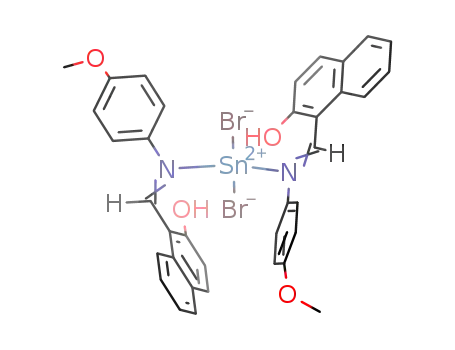 SnBr<sub>2</sub>(C<sub>6</sub>H<sub>4</sub>C<sub>4</sub>H<sub>2</sub>(OH)CHNC<sub>6</sub>H<sub>4</sub>OCH<sub>3</sub>)2