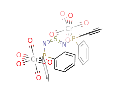 (CO)5CrP(C<sub>6</sub>H<sub>5</sub>)2NSN(C<sub>6</sub>H<sub>5</sub>)2PCr(CO)5
