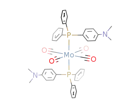 Molecular Structure of 252650-89-8 (Mo(CO)4(P(C<sub>6</sub>H<sub>5</sub>)2(C<sub>6</sub>H<sub>4</sub>N(CH<sub>3</sub>)2))2)