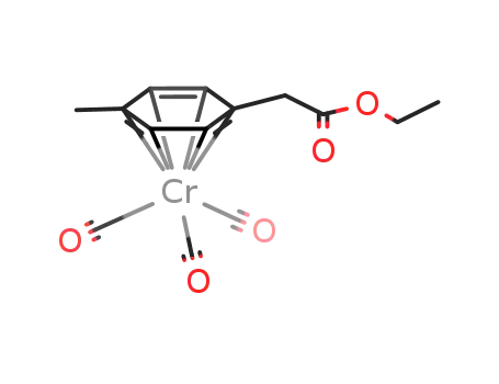 (Cr(CO)3)CH<sub>3</sub>(C<sub>6</sub>H<sub>4</sub>)CH<sub>2</sub>CO<sub>2</sub>CH<sub>2</sub>CH<sub>3</sub>