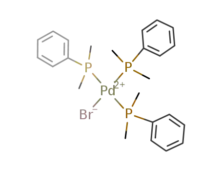 [(CH<sub>3</sub>)2C<sub>6</sub>H<sub>5</sub>P]3PdBr<sup>(1+)</sup>