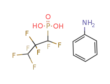 Molecular Structure of 1579-97-1 (CF<sub>3</sub>CF<sub>2</sub>CF<sub>2</sub>P(O)(OH)O<sup>(1-)</sup>*C<sub>6</sub>H<sub>5</sub>NH<sub>3</sub><sup>(1+)</sup>=CF<sub>3</sub>CF<sub>2</sub>CF<sub>2</sub>P(O)(OH)O(C<sub>6</sub>H<sub>5</sub>NH<sub>3</sub>))