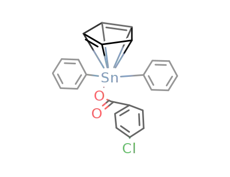 Sn(C<sub>6</sub>H<sub>5</sub>)2(C<sub>5</sub>H<sub>5</sub>)OOCC<sub>6</sub>H<sub>4</sub>Cl