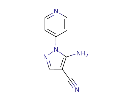 Molecular Structure of 106898-37-7 (5-amino-1-(pyridin-4-yl)-1H-pyrazole-4-carbonitrile)