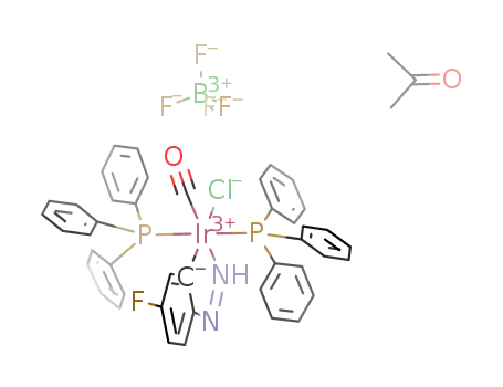 Molecular Structure of 41584-38-7 ([Ir(CO)Cl(NH:NC<sub>6</sub>H<sub>3</sub>F-p)(PPh<sub>3</sub>)2]BF<sub>4</sub> * Me<sub>2</sub>CO)
