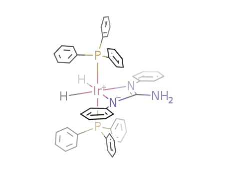 [IrH<sub>2</sub>(P(C<sub>6</sub>H<sub>5</sub>)3)2(C<sub>6</sub>H<sub>5</sub>NC(NH<sub>2</sub>)NC<sub>6</sub>H<sub>5</sub>)]