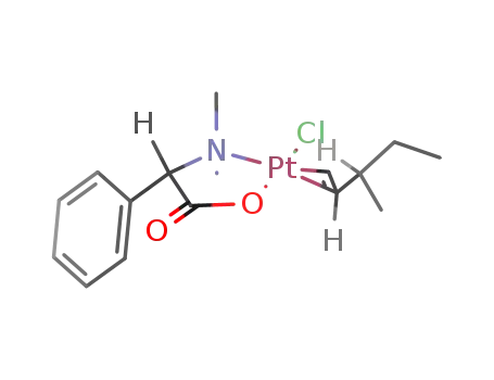 Molecular Structure of 80408-95-3 ((2R,3S)-trans-chloro(N,N-dimethyl-D-phenylglycine)(3-methylpent-1-ene)platinum(II))