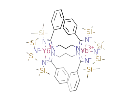 (TMS)2NYb[Me<sub>3</sub>SiNC(Ph)N(CH<sub>2</sub>)3NC(Ph)NSiMe<sub>3</sub>]2YbN(TMS)2