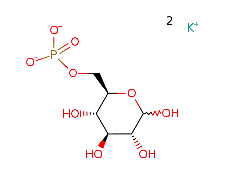 Molecular Structure of 103192-55-8 (D(+)-GLUCOPYRANOSE 6-PHOSPHATE MONOPOTASSIUM SALT)