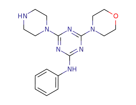 4-morpholin-4-yl-N-phenyl-6-piperazin-1-yl-1,3,5-triazin-2-amine