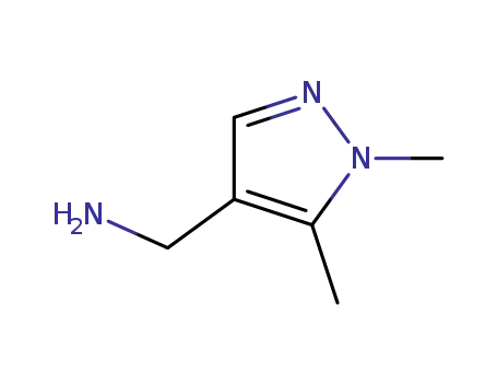 Molecular Structure of 400756-31-2 (1,5-Dimethyl-(1H)-pyrazole-4-methanamine)