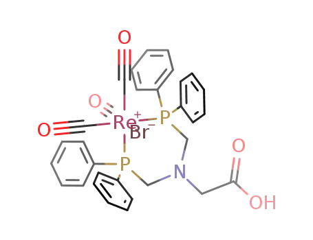 ReBr(CO)3(((C<sub>6</sub>H<sub>5</sub>)2PCH<sub>2</sub>)2NCH<sub>2</sub>COOH)