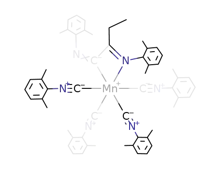 Mn(CNC<sub>6</sub>H<sub>3</sub>(CH<sub>3</sub>)2)4(C(NC<sub>6</sub>H<sub>3</sub>(CH<sub>3</sub>)2)C(C<sub>2</sub>H<sub>5</sub>)N(C<sub>6</sub>H<sub>3</sub>(CH<sub>3</sub>)2))