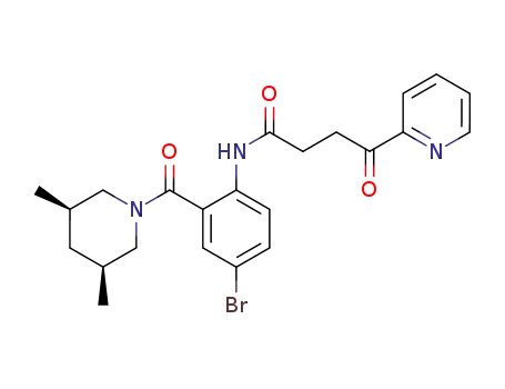 N-[4-bromo-2-((3R,5S)-3,5-dimethyl-piperidine-1-carbonyl)-phenyl]-4-oxo-4-pyridin-2-yl-butyramide