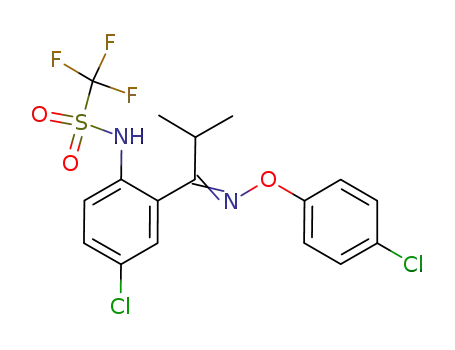 N-{4-chloro-2-[1-(4-chlorophenoxyimino)-2-methylpropyl]phenyl}trifluoromethanesulfonamide