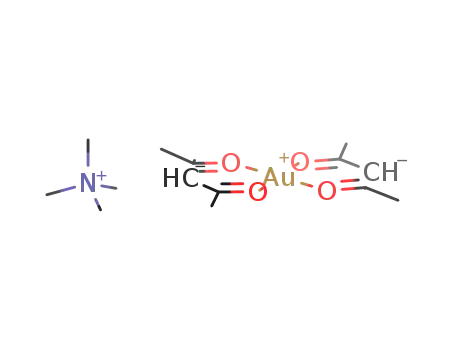 N(CH<sub>3</sub>)4<sup>(1+)</sup>*Au(CH<sub>3</sub>COCHCOCH<sub>3</sub>)2<sup>(1-)</sup>=N(CH<sub>3</sub>)4Au(CH<sub>3</sub>COCHCOCH<sub>3</sub>)2