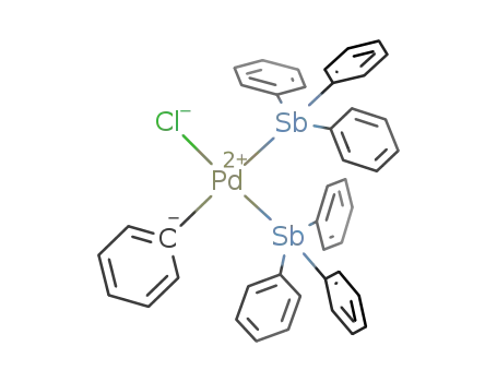 cis-chloro(phenyl)bis(triphenylantimony)palladium(II)