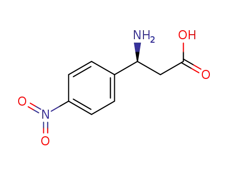 Molecular Structure of 501030-96-2 ((S)-3-Amino-3-(4-nitro-phenyl)-propionic acid)