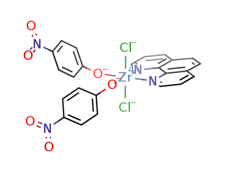 ZrCl<sub>2</sub>(para-nitrophenoxide)2(1,10-phenenthroline)