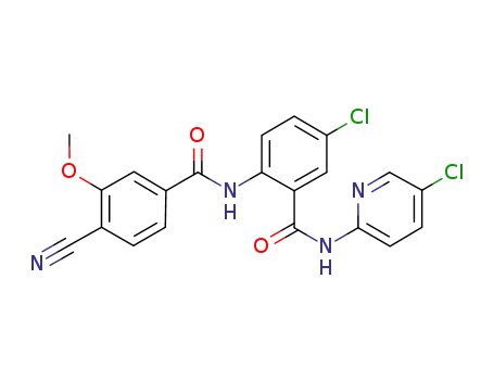 C<sub>21</sub>H<sub>14</sub>Cl<sub>2</sub>N<sub>4</sub>O<sub>3</sub>