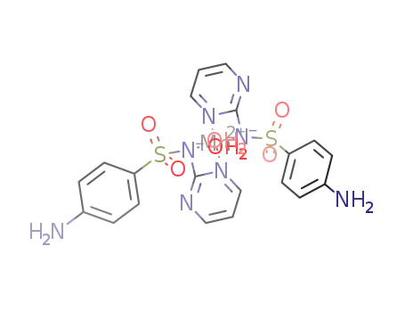 Molecular Structure of 1096051-49-8 (Mn(sulfadiazine)2(H<sub>2</sub>O)2)