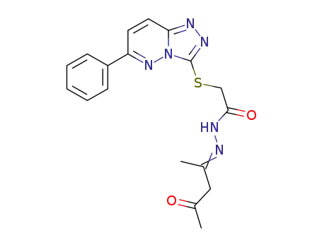 (6-phenyl-[1,2,4]triazolo[4,3-b]pyridazin-3-ylsulfanyl)-acetic acid(1-methyl-3-oxo-butylidene)-hydrazide