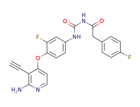 C<sub>22</sub>H<sub>16</sub>F<sub>2</sub>N<sub>4</sub>O<sub>3</sub>
