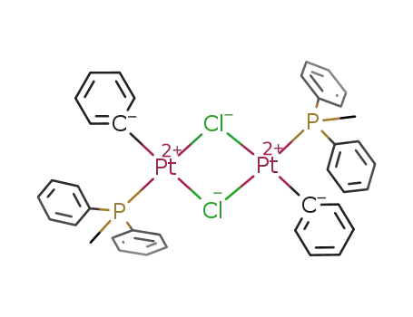di-μ-chloro-bis[(methyldiphenylphosphine)phenylplatinum(II)]