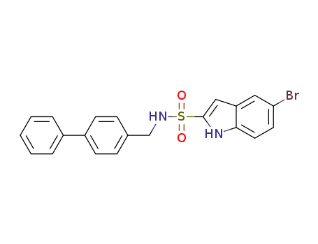N-(biphenyl-4-ylmethyl)-5-bromo-1H-indole-2-sulfonamide
