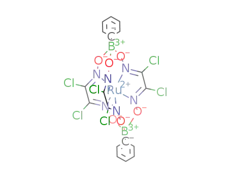 ruthenium(II)(dichloroglyoxime)3(BC<sub>6</sub>H<sub>5</sub>)2