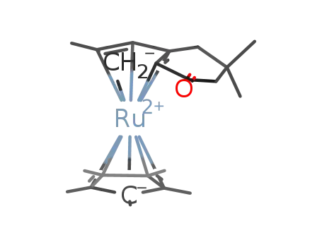 Molecular Structure of 856384-86-6 ([(C5Me5)Ru(1-5-η-CH2C(Me)CHC(CH2C(Me)2CH2C(O))CH)])