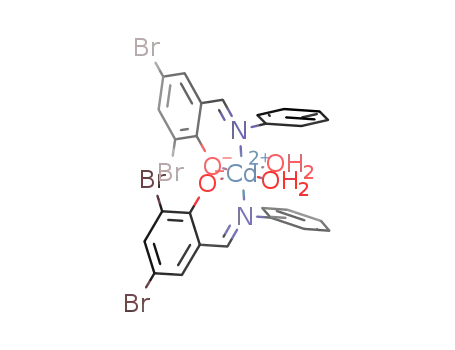 bis(3,5-dibromosalicylideneaniline)diaquocadmium(II)