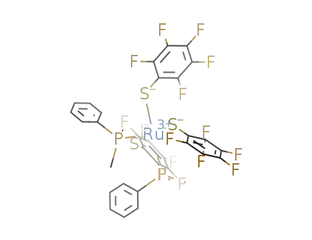 Ru(SC<sub>6</sub>F<sub>5</sub>)3(dimethylphenylphosphine)2