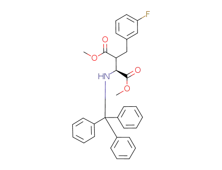 dimethyl N-tritylamino-β-3-fluorobenzyl aspartate