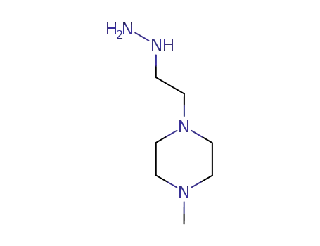 Molecular Structure of 13562-46-4 (Piperazine, 1-(2-hydrazinoethyl)-4-methyl- (8CI))