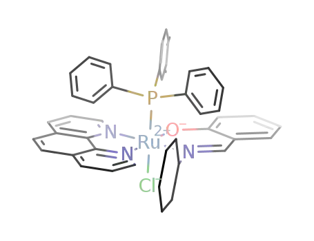 RuCl(1,10-phenanthroline)(triphenylphosphine)(C<sub>6</sub>H<sub>4</sub>(O)CHNC<sub>6</sub>H<sub>11</sub>)
